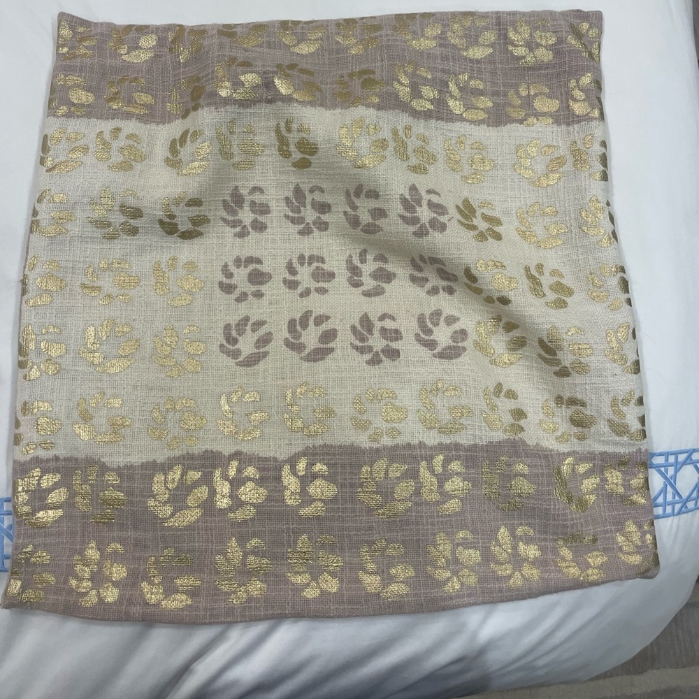 double sided anthropologie pillow case